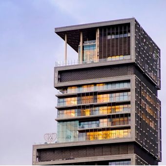 Inilah lantai teratas rumah termahal di dunia milik pengusaha India, Mukesh Ambani.