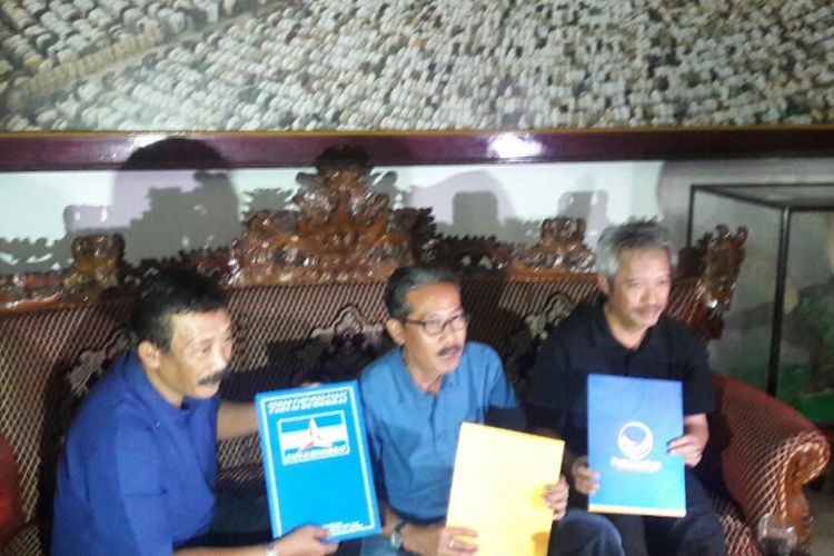 Haryo Dewandono dan Irawan Prasetyadi maju pada Pilkada Temanggung 2018, yang diusung Partai Nasdem, Demokrat, dan Hanura, Senin (8/1/2018).