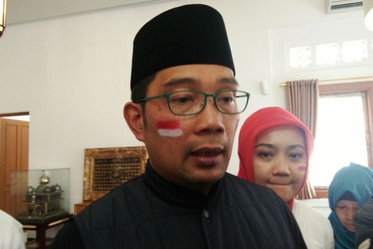 Wali Kota Bandung Ridwan Kamil saat ditemui di Pendopo Kota Bandung, Jalan Dalemkaum, Minggu (12/8/2018).