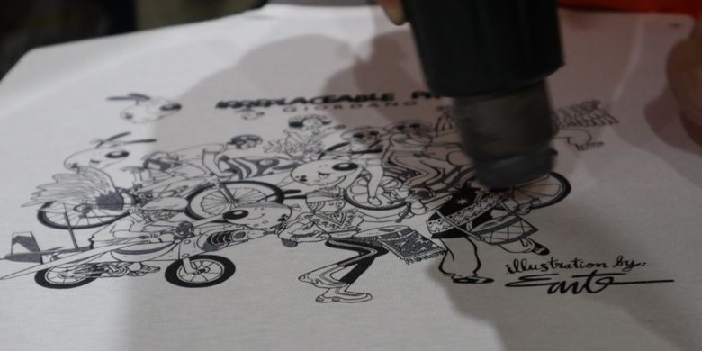 Giordano, sejak 2017, tetap menggandeng ilustrator Indonesia, Muhammad Taufik.  Pada 2019, Muhammad Tauifk yang disapa Emte, dalam kolaborasinya dengan Giordano mengangkat karya seni (artwork) dengan tokoh Gugug.
