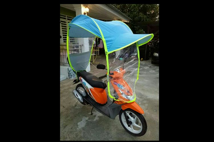 Patung khusus sepeda motor yang kini tengah dipasarkan di Malaysia.