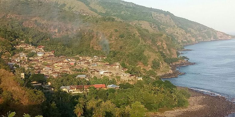 Perkampungan Wolotopo, berada di Kecamatan Ndona, Kabupaten Ende, Flores, Nusa Tenggara Timur (NTT), Selasa (5/6/2018).