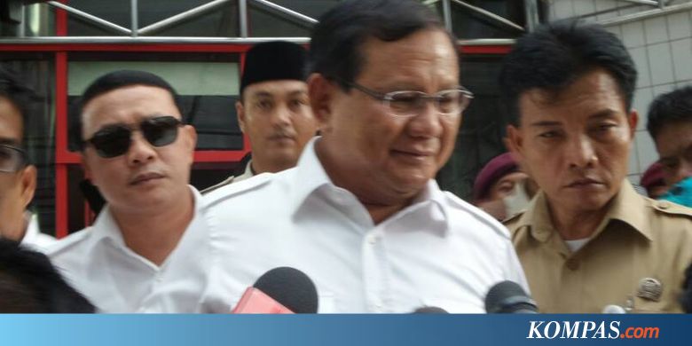 Usai Pantau "Exit-Poll", Prabowo Bertolak ke Rumah 