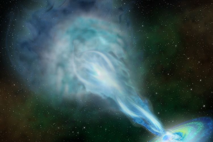 Ilustrasi  quasar jauh P352-15