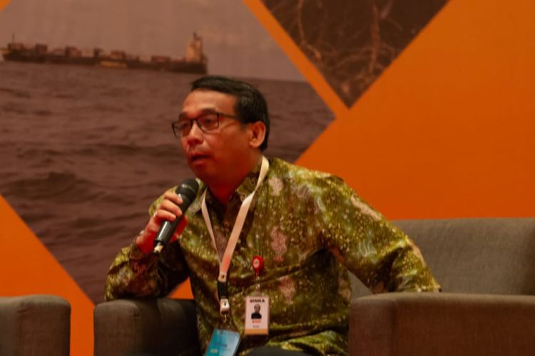 Direktur Utama INKA Budi Noviantoro di Seminar Ekonomi Outlook 2019, Jakarta,.Selasa (8/1/2019)