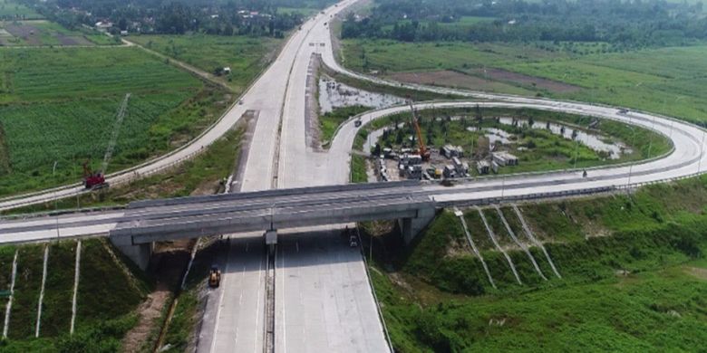 Progres pengerjaan Jalan Tol Medan-Kualanamu-Tebing Tinggi (MKTT).