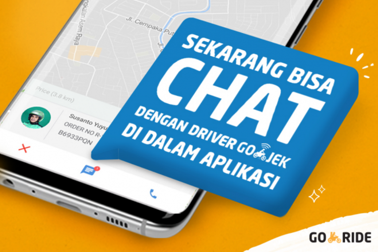 Fitur chat di Go-Jek.