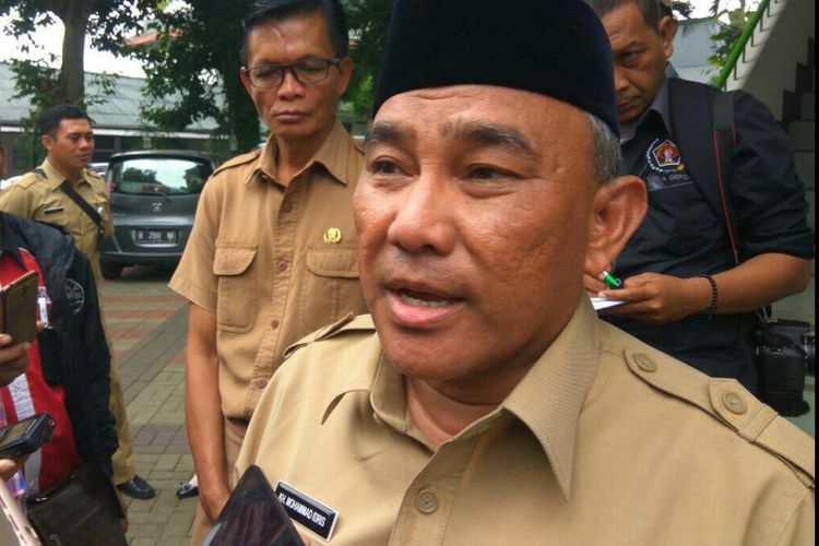 Walikota Depok, Muhammad Idris saat ditemui di Mekarsari, Depok, Rabu (13/2/2018).