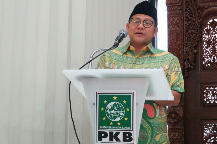 Ketua Umum Partai Kebangkitan Bangsa (PKB) Muhaimin Iskandar saat ditemui di kantor PKB, Jalan Raden Saleh, Jakarta Pusat, Jumat (3/11/2017).