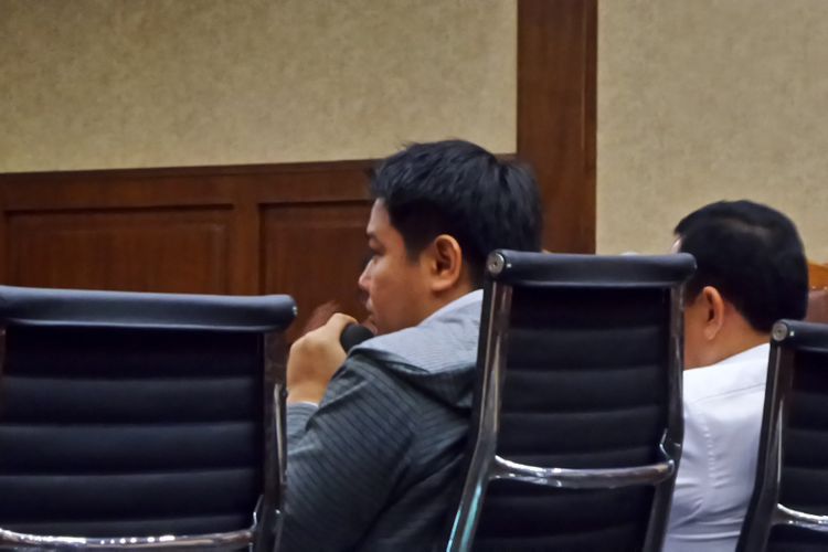 Auditor BPK Yudy Ayodya Baruna bersaksi di Pengadilan Tipikor Jakarta, Senin (8/1/2018).