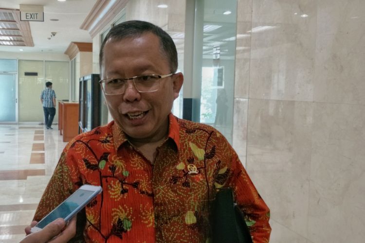 Sekjen PPP Arsul Sani saat ditemui di Kompleks Parlemen, Senayan, Jakarta, Kamis (29/3/2018).