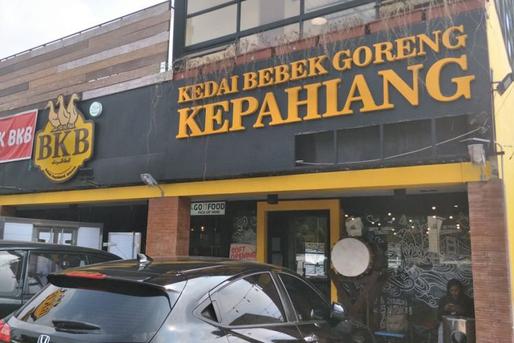Rumah Makan Bebek Kepahiang Babase (BKB) di Jalan Fatmawati, Jakarta Selatan, Jumat (20/7/2018).