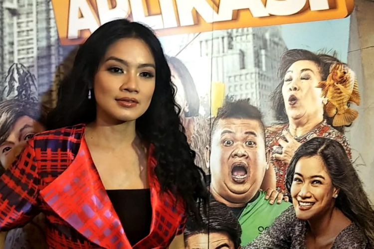 Titi Kamal saat ditemui usai screening film Sesuai Aplikasi di XXI Senayan City, Jakarta Pusat, Kamis (29/11/2018).