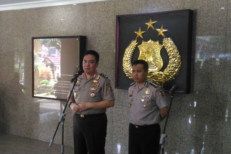 Kepala Divisi Humas Polri Irjen Muhammad Iqbal di Mabes Polri, Jakarta, Kamis (7/2/2019).