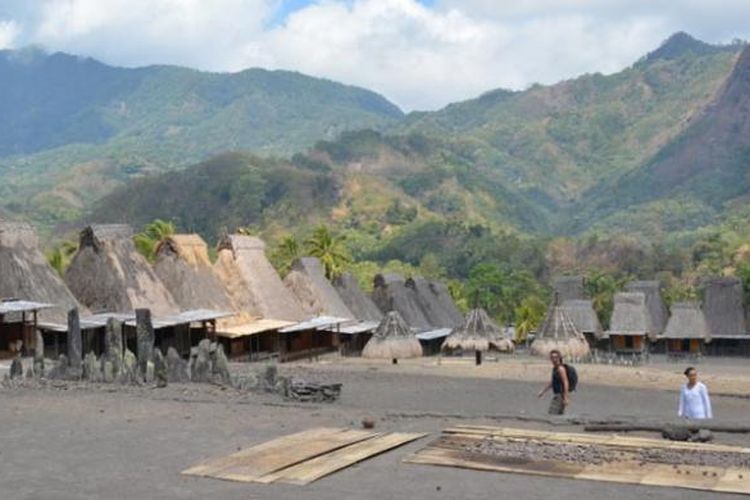 Kampung adat Gurusina di Kabupaten Ngada, Pulau Flores, Nusa Tenggara Timur.