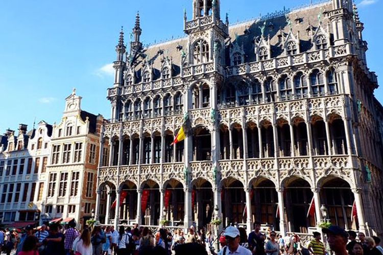Grand Place di Brussels, Belgia.