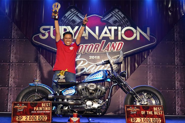 Harley Davidson bergaya Chopper Bobber garapan Geges Garage Pekanbaru