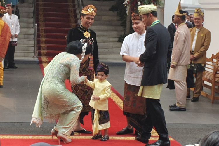 Komandan Kogasma Partai Demokrat Agus Harimurti Yudhoyono menghadiri upacara HUT Kemerdekaan RI di Istana Merdeka, Jakarta, Sabtu (17/8/2019). 