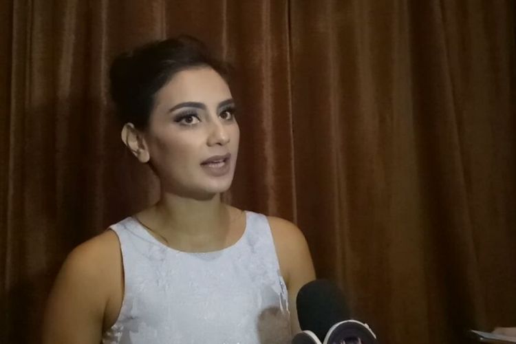 Marissa Nasution saat diwawancarai di Hotel Ritz Carlton, SCBD, Jakarta Selatan, Jumat (8/12/2017).