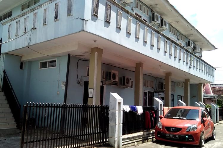 Lokasi penembakan Aiptu Yashudi di Jalan Silaberanti, Lorong Siantan Jaya Ujung, Kelurahan Silaberanti Kecamatan Sebrang Ulu I, Palembang, Selasa (14/5/2019).