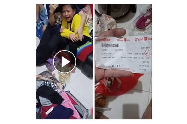 Anak kehilangan angpau di bagasi pesawat saat naik Lion Air ke Bali.