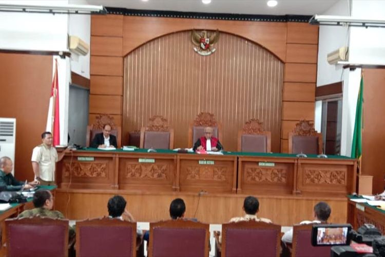 Sidang praperadilan Kivlan Zen di Pengadilan Negeri Jakarta Selatan, Rabu (24/7/2019)