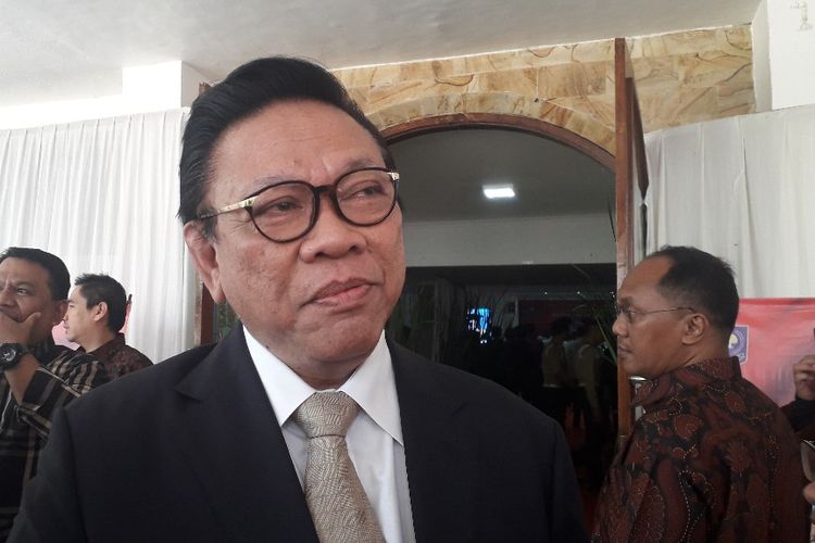 Ketua Dewan Pakar Partai Golkar Agung Laksono di Kampus IPDN Cilandak Timur, Jakarta Selatan, Selasa (23/7/2019).
