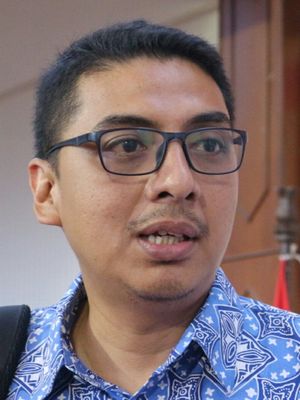 Direktur Pusat Kajian Antikorupsi (Pukat) UGM Zainal Arifin Mochtar ketika ditemui dalam acara Konferensi Nasional Hukum Tata Negara (HNKTN) 2017, di Aula Pemerintah Jember, Jawa Timur, Sabtu (11/11/2017).