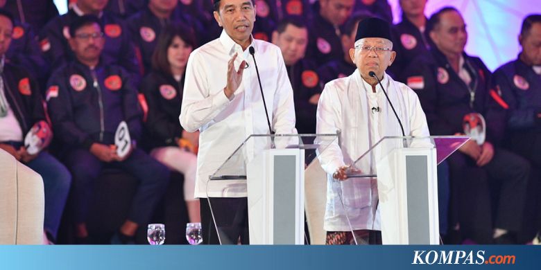 Jokowi Bantah Anggapan Ma'ruf Banyak Diam Selama Debat