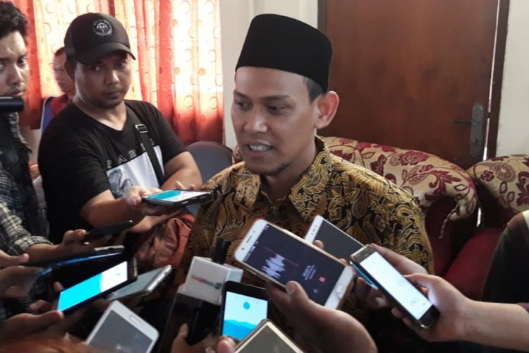 Ketua Komisi Pemilihan Umum (KPU) Kota Tangerang Sanusi Pane di kantor KPU Kota Tangerang, Tangerang pada Selasa (24/7/2018).