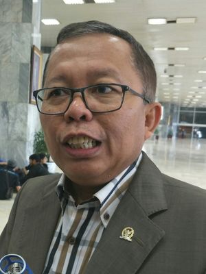 Anggota Pansus Angket KPK di Kompleks Parlemen, Senayan, Jakarta, Kamis (7/12/2017)