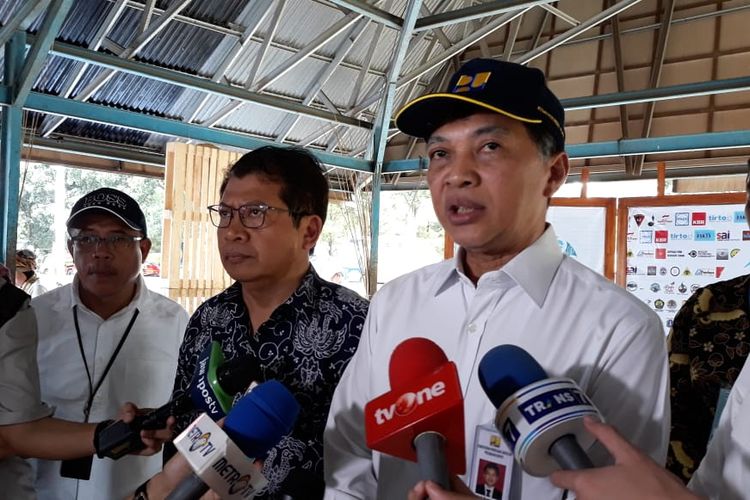 Dirjen Sumber Daya Air Kementerian PUPR Hari Suprayogi di Buperta Cibubur, Kamis (21/3/2019).