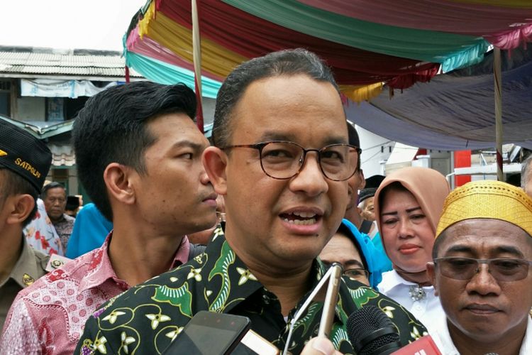 Gubernur DKI Jakarta Anies Baswedan di Ancol, Pademangan, Jakarta Utara, Sabtu (16/12/2017).