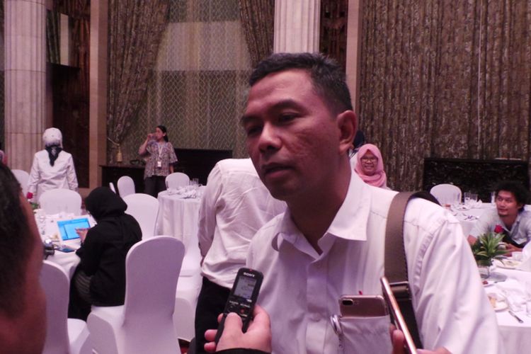 Vice President Corporate Communication PT Pertamina (Persero) Adiatma Sardjito, di Hotel Kempinski, Jakarta Pusat, Senin (19/6/2017).