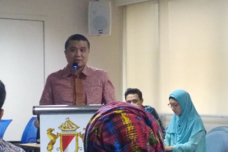 Wakil Ketua Umum Kadin Bidang Konstruksi dan Infrastruktur, Erwin Aksa dalam Focus Discussion Group di Menara Kadin, Jakarta, Rabu (2/5/2018).