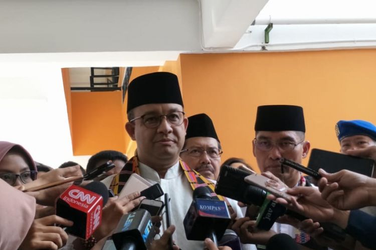 Gubernur DKI Jakarta Anies Baswedan di Pondok Labu, Jakarta Selatan, Jumat (8/3/2019).