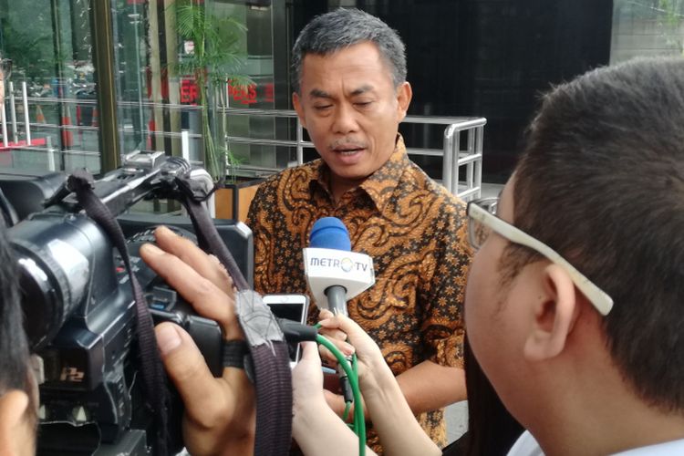 Ketua DPRD DKI Jakarta Prasetio Edi Marsudi di Gedung KPK, Jakarta, Rabu (23/1/2019)