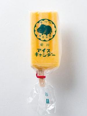Permen es buatan tangan dibuat dengan produk pertanian lokal Fukuoka dan dijual di Kabashima Hyouka 