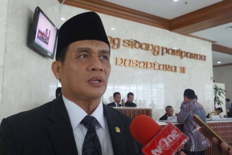 Anggota Komisi III DPR RI dari Fraksi Partai Gerindra, Muhammad Syafii di Kompleks Parlemen, Senayan, Jakarta, Selasa (30/5/2017).