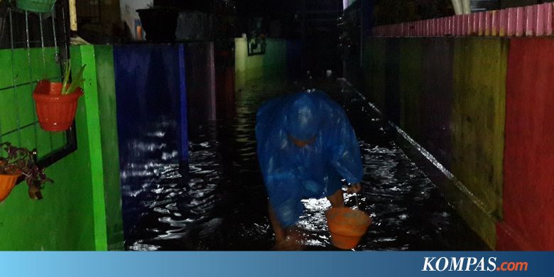 Hujan Deras, 17 Titik di Kota Malang Terendam Banjir - KOMPAS.com