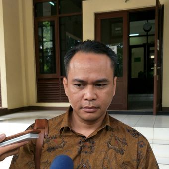 Anggota Tim Kuasa Hukum Direktorat Jenderal Imigrasi Agung Sampurno  di PTUN Jakarta, Kamis (23/11/2017)