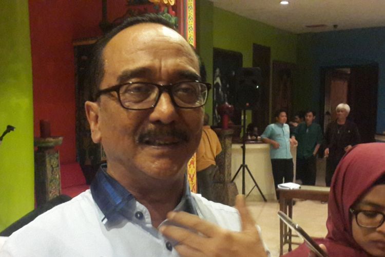 Kepala OJK Malang, Widodo saat ditemui di Hotel Tugu, Kota Malang, Kamis (21/12/2017) malam.