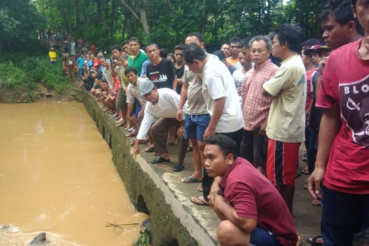 Lokasi penemuan jenasah Wongso Kukuh di Sungai Wunut, Kecamatan Wonosari, Gunungkidul, Yogyakarta