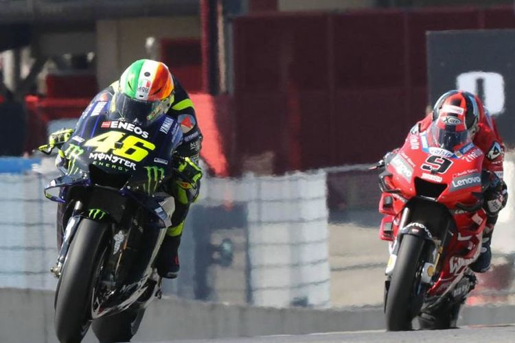 Valentino Rossi dan Danilo Petrucci di Mugello