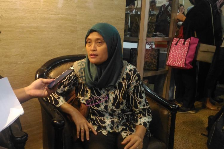 Komisioner Komisi Nasional Anti Kekerasan Terhadap Perempuan (Komnas Perempuan) Sri Nurherwati di kantor KPPA, Jakarta Pusat, Jumat (22/2/2019). 
