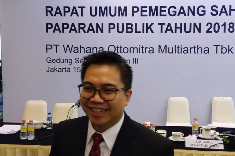 Direktur PT Wahana Ottomitra Multiartha Tbk (WOM Finance) Zacharia Susantadiredja saat RUPS WOM Finance di Jakarta pada Kamis (15/3/2018) mengatakan bahwa sekitar 70 persen bisnis perusahaan masih dipusatkan di Jawa. 