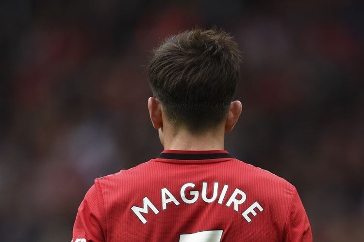 Bek Man United, Harry Maguire, menjadi starter pada laga Manchester United vs Chelsea di Stadion Old Trafford dalam lanjutan Liga Inggris, 11 Agustus 2019. 
