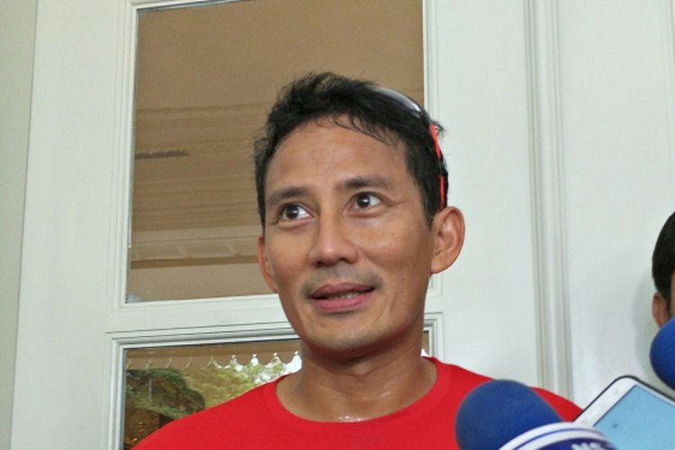 Wakil Gubernur DKI Jakarta Sandiaga Uno di Balai Kota DKI Jakarta, Jalan Medan Merdeka Selatan, Selasa (7/11/2017).