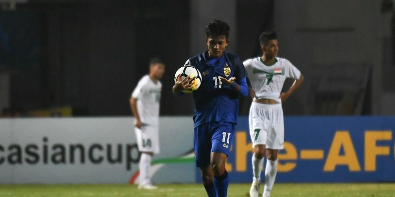 Pemain timnas U-19 Thailand, Suphanat Mueanta.