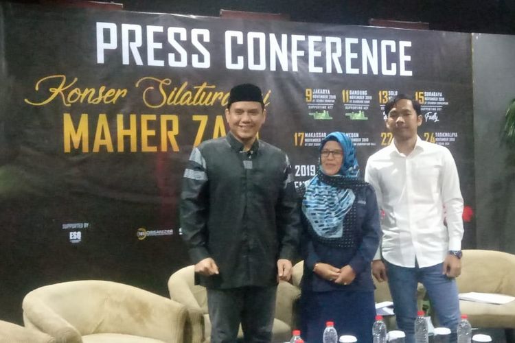 Jumpa pers Konser Silahturahmi Maher Zain yang digelar di Menara 165, Cilandak, Jakarta Selatan, Rabu (10/7/2019).